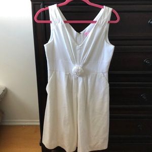 Lilly Pulitzer V-Neck white dress